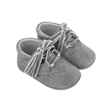 Baby Girl - Lila Suede Ribbon Boots
