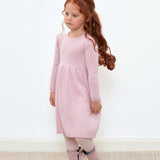 Girl - Annabelle 100% Cashmere Knitted Bobble Stitch Detail Dress