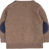 Baby Boy - Nico Jumper – 100% Lightweight Cashmere with Elbow Patches