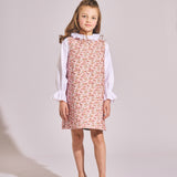 Girl - Callie 100% Cotton Blouse with Pleats and Ruffle Collar