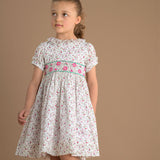 Girl - Dahlia Hand Embroidered Cotton Dress