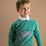 Boy - Dom Cashmere Jumper with Car Intarsia