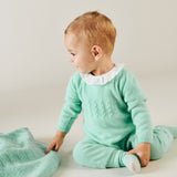Baby Unisex - Drew 100% Cashmere Cable Knit Romper