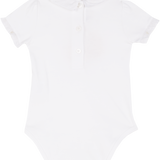 Baby Girl - Meggy Cotton Bodysuit with Ruffle Details and Hand Embroidery