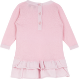 Baby Girls - Valetta Cashmere 2-Piece Set with Jumper Dress, Joggers & Frill Detail
