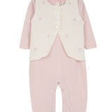 Baby Girl - Luella Little Luxe Cashmere Set – Romper with Sweet Detachable Cardigan