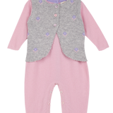 Baby Girl - Luella Little Luxe Cashmere Set – Romper with Sweet Detachable Cardigan