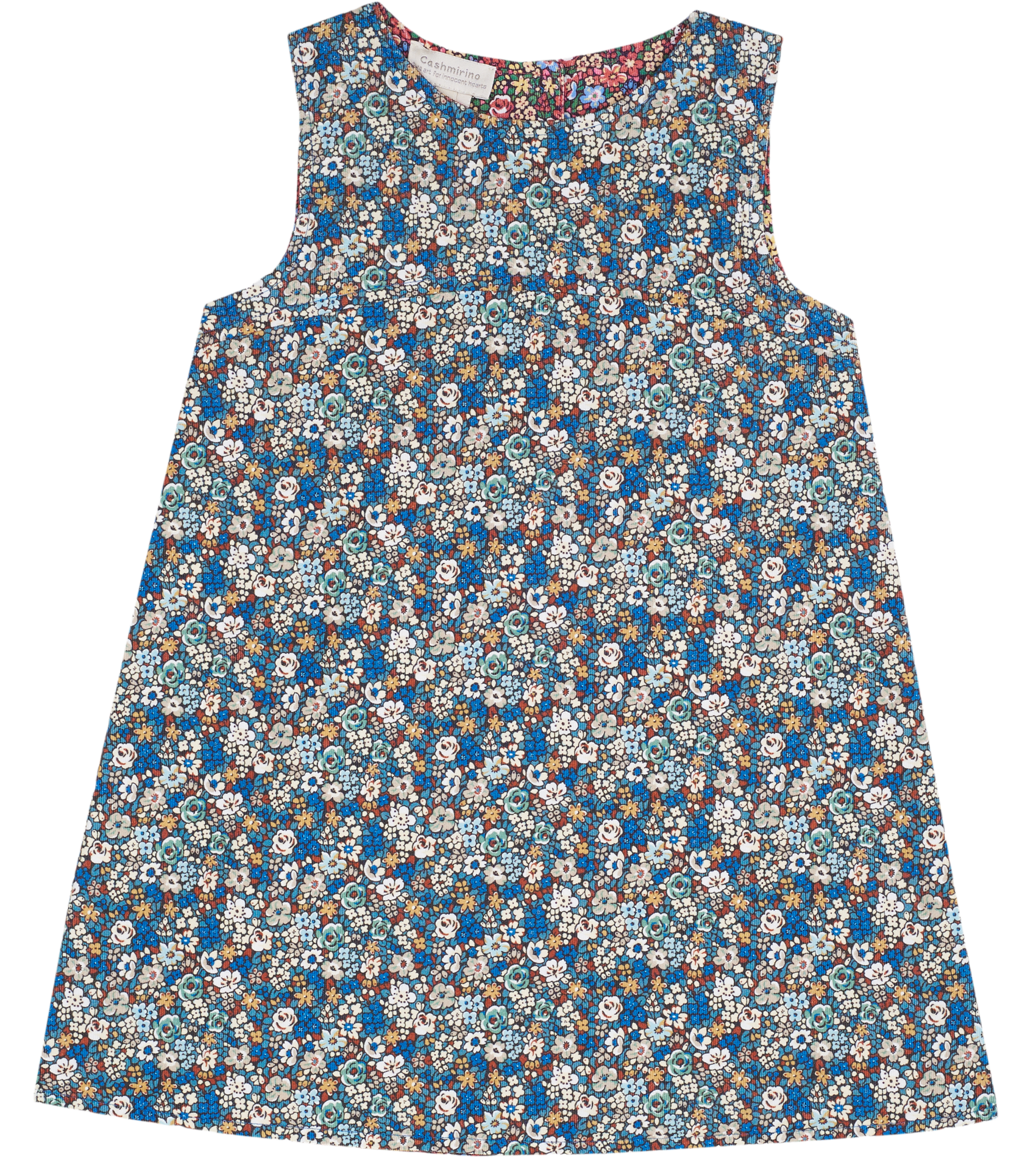 Cashmirino Roses Freesias girl liberty fabrics mini dress