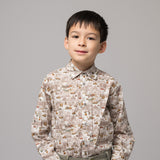 Boy - Davide 100% Cotton Classic Shirt in Playtime Prints