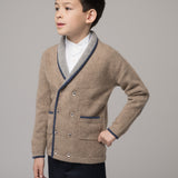 Boy - Nat 100% Cashmere Double Breasted V-Neck Blazer