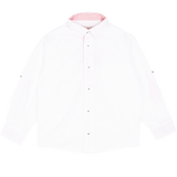 Boy - Seth 100% Cotton Shirt with Internal Red Contrast
