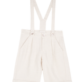 Boy - Philip Linen-Cotton Blend Shorts with Braces