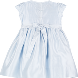 Girl - Anastasia Silk Smocked Hand Embroidered Knee Length Dress