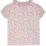 Girl - Trudy 100% Cotton Blouse in Flower Prints