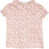 Girl - Trudy 100% Cotton Blouse in Flower Prints
