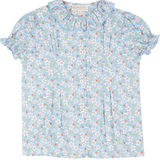 Girl - Trudy 100% Cotton Blouse in Flower Prints