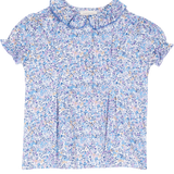 Girl - Trudy 100% Cotton Blouse in Flower Prints
