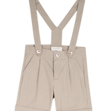 Baby Boy - Oscar Cotton Bermuda Shorts with Braces – Adjustable Waist