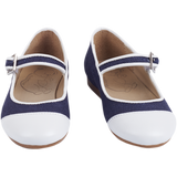 Girls’ linen ballerina shoes with buckled straps and leather insoles – Cashmirino