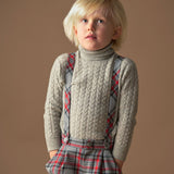 Boy - Marcus 100% Cashmere Cable Knit Roll Neck Jumper