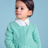 Girl - Neni 100% Cashmere Cardigan with Gathered Waist