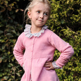 Girl - Neni 100% Cashmere Cardigan with Gathered Waist