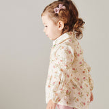 Girl - Rosette Cotton Blouse