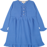 Girl - Sophia 100% Cashmere Ruche Dress with Pleat Detail