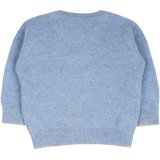 Baby Boy - Tito Lightweight Cashmere Jumper – Contrast Trim & Shoulder Buttons
