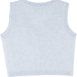 Baby Boy - Benjamin 100% Cashmere V-Neck Sleeveless Cardigan with Pocket