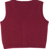 Baby Boy - Benjamin 100% Cashmere V-Neck Sleeveless Cardigan with Pocket