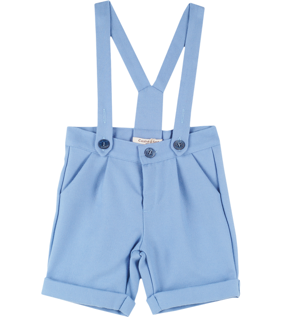 Baby boy blue shorts with braces discount