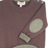Baby Boy - Nico Jumper – 100% Lightweight Cashmere with Elbow Patches