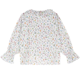 Girl - Callie 100% Cotton Blouse with Pleats in Nature Prints