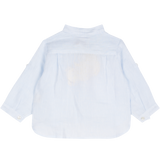Baby Boy - Rowan 100% Linen Grandad Collar Shirt with Pocket