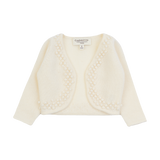 Baby Girl - Cashmere Shrug with Dot Embroidery