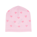 Baby Girl - Mila Beanie Hat – 100% Cashmere Heart Intarsia