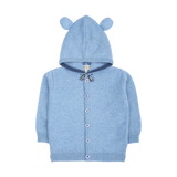 Boy - Zachary 100% Cashmere Teddy Bear Cardigan Hoodie with Matching Joggers Set