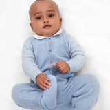 Baby Boy - Alberto 100% Cashmere Romper with Pacifier Holder