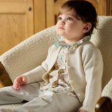 Baby Girl - Denia Cropped Cardigan in 100% Royal Alpaca
