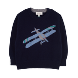 Boy - Mitch Cashmere Jumper with Plane Intarsia