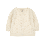 Baby Girl - Esme 100% Cashmere Cardigan with Diamond Pattern