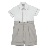 Baby Boy - Aiden Cotton Shirt and Bermuda Shorts Set