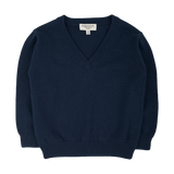 Boy - Cotton V-Neck Jumper with Long Sleeves