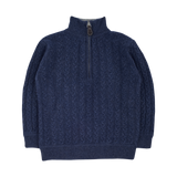 Boy - 100% Cashmere High Neck Cable Knit Jumper