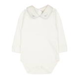 Baby Boy - Maverick Pima Cotton Long Sleeve Bodysuit with Airplane Embroidery