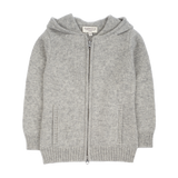 Girl - Vera 100% Cashmere Cardigan Hoodie with Zip Fastening
