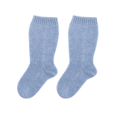 Baby Boy - Rocco Classic Socks in 100% Cashmere with Ribbed Hem