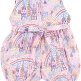 Baby Girl - Iris  Cotton Hand Embroidered Smocked Romper