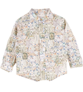 Baby Boy - Bruno 100% Cotton Grandad Shirt With Roll-Up Sleeves